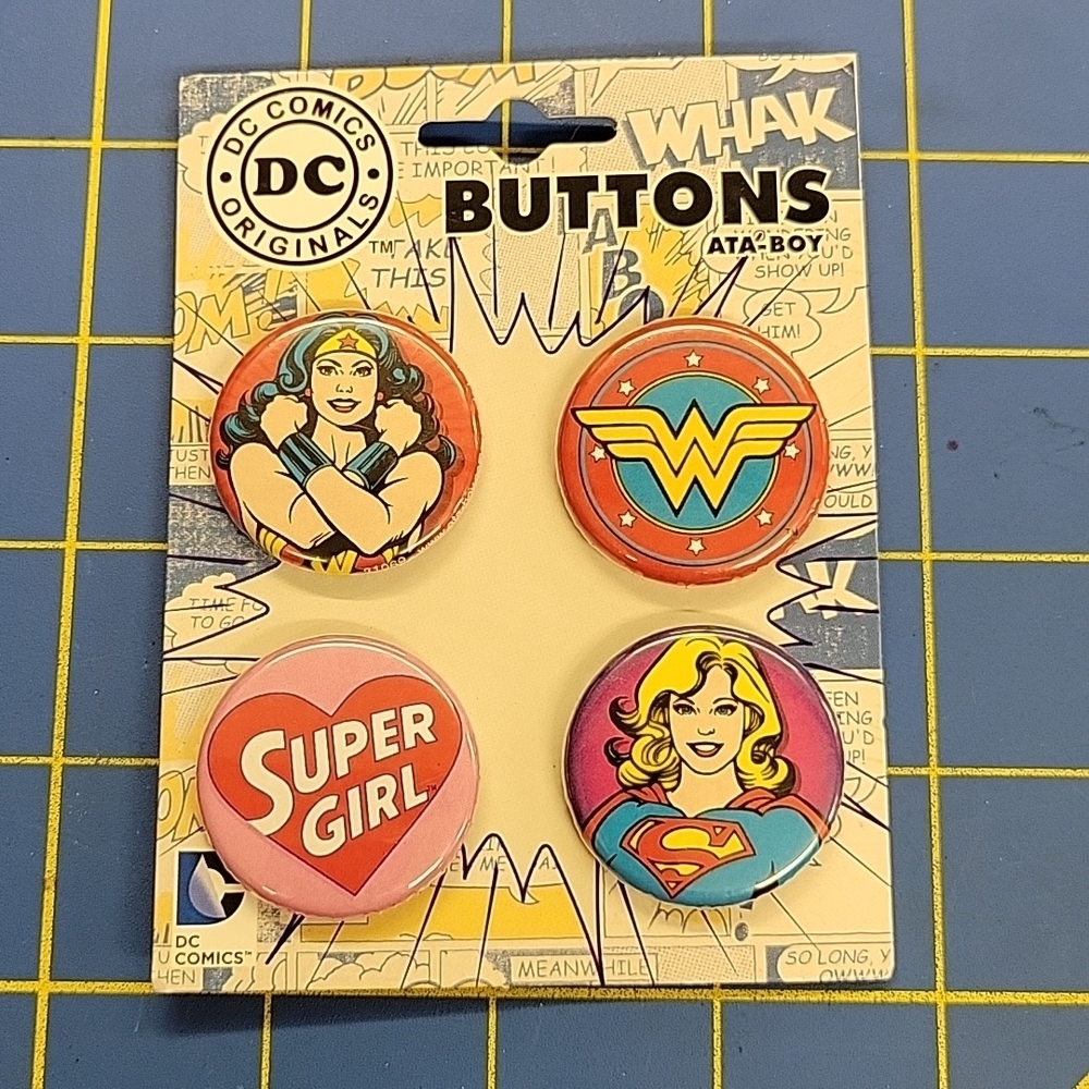 DC Comics Buttons 1.5" each